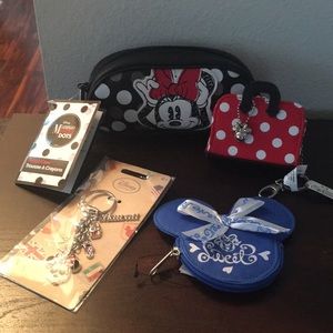 Minnie Mouse Coin Purses, Key Chain, Pencil Pouch
